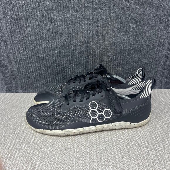 Vivobarefoot Geo Racer Barefoot Minimalist Athletic Shoes Black Grey 12 US 45 EU main image 4